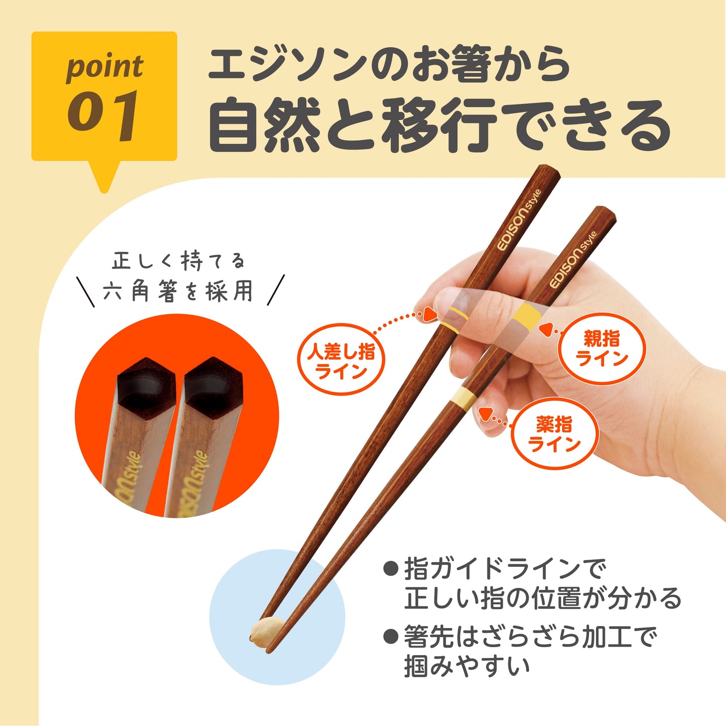 EDISONmama 兒童男孩攜帶式餐具叉勺筷子套裝帶盒(工作車)日本製造