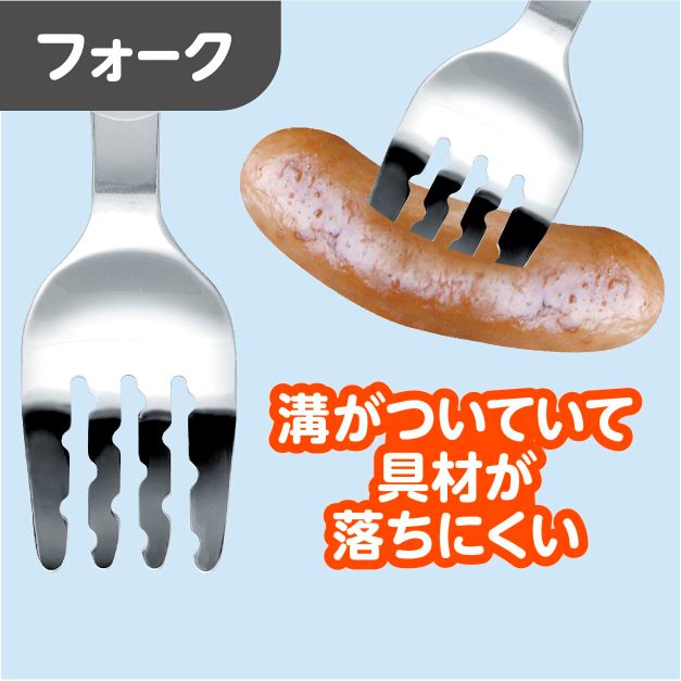 EDISONmama 兒童男孩攜帶式餐具叉勺筷子套裝帶盒(工作車)日本製造