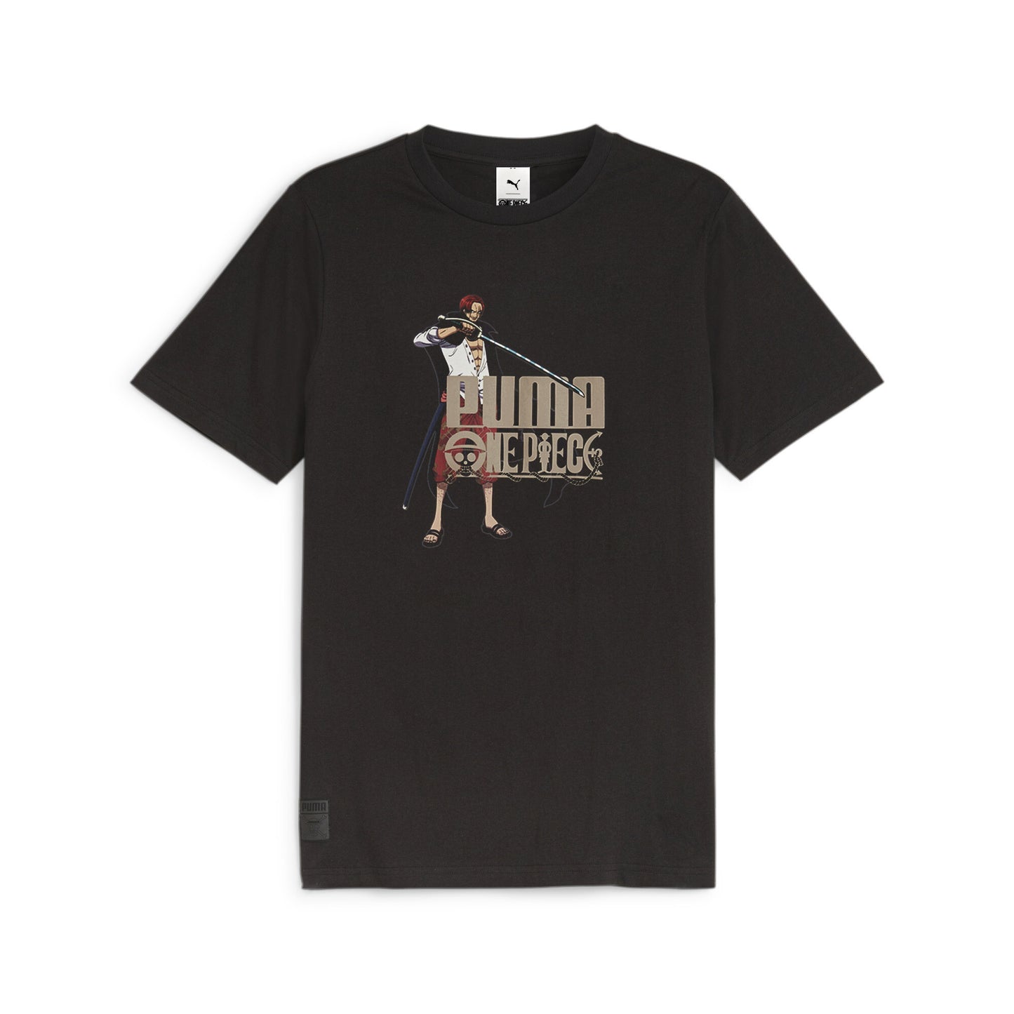 PUMA X 海賊王 L碼 圖案T恤(香克斯)PUMA黑色
