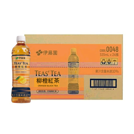 伊藤園 TEAS TEA 柳橙紅茶535ml×24本/箱_ITOTW_10
