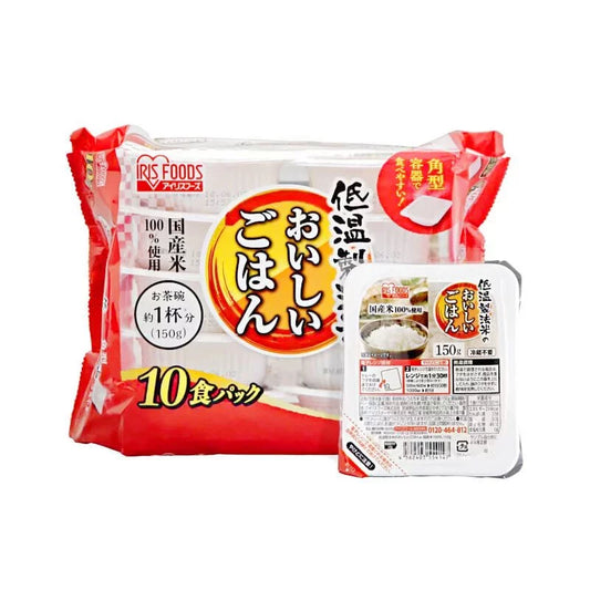 IRIS OHYAMA 低溫製法微波白飯 150g×10P【有效期限2024年11月】_IRSTW_322