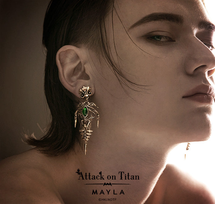 Mayla ClassicX進擊的巨人 聯名耳飾 艾連葉卡款_YOUTW_405