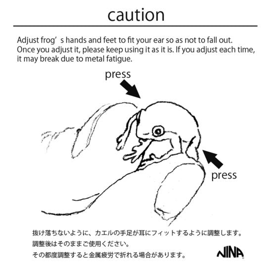 NINA 雨蛙 樹蛙 耳飾_YOUTW_426