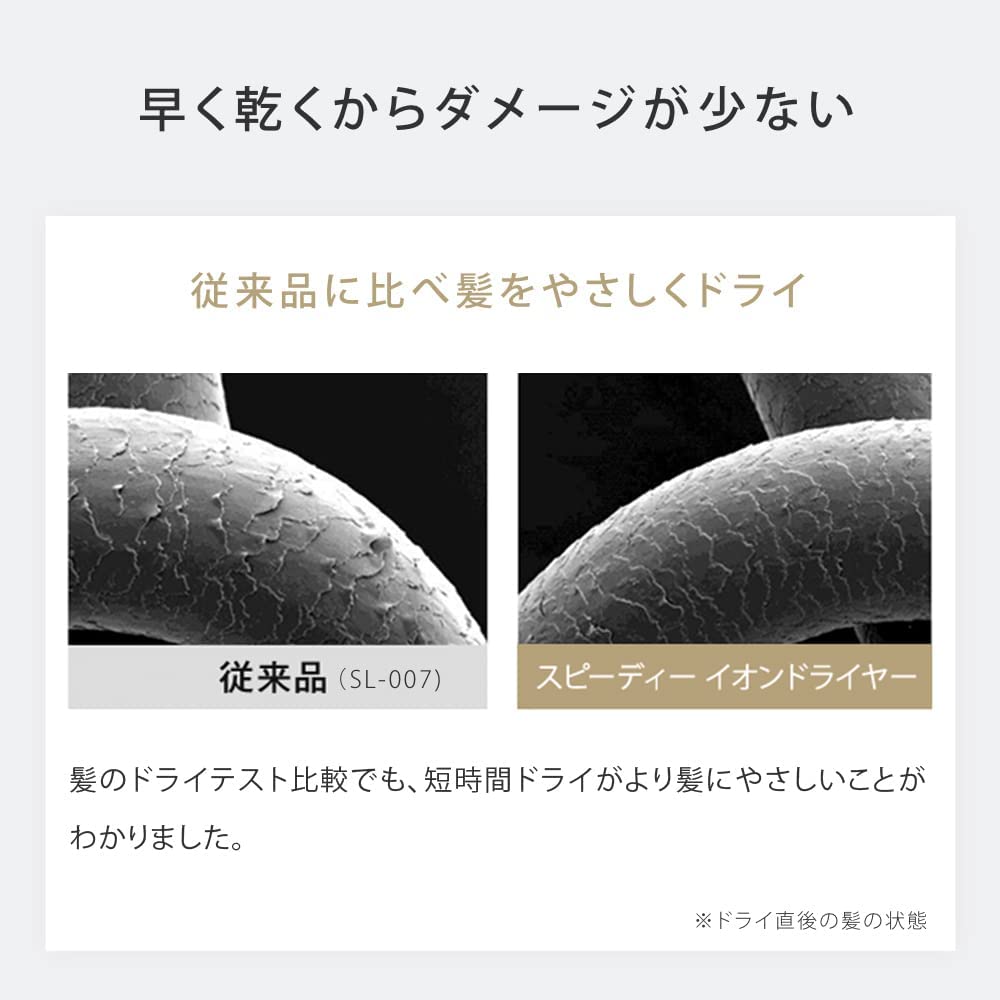 SALONIA Speedy 離子吹風機 黑色 大風量 速乾 零 折疊式 _YOUTW_595