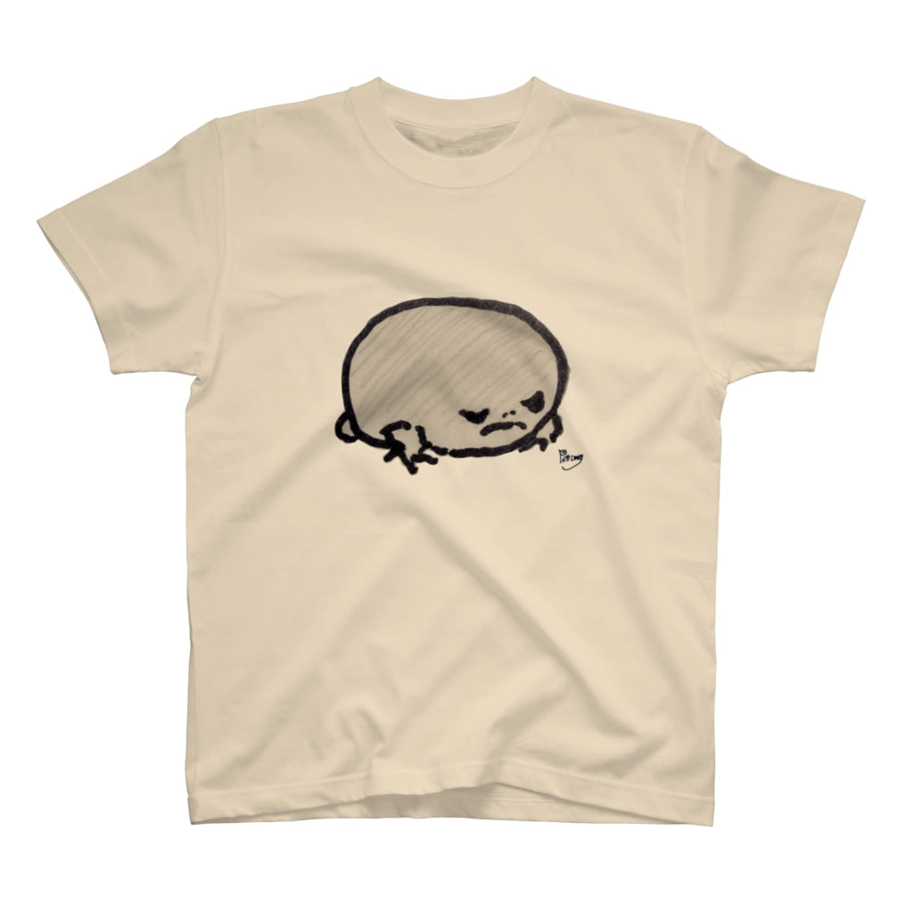 青蛙 插畫 T-shirt XL (米色)_YOUTW_421