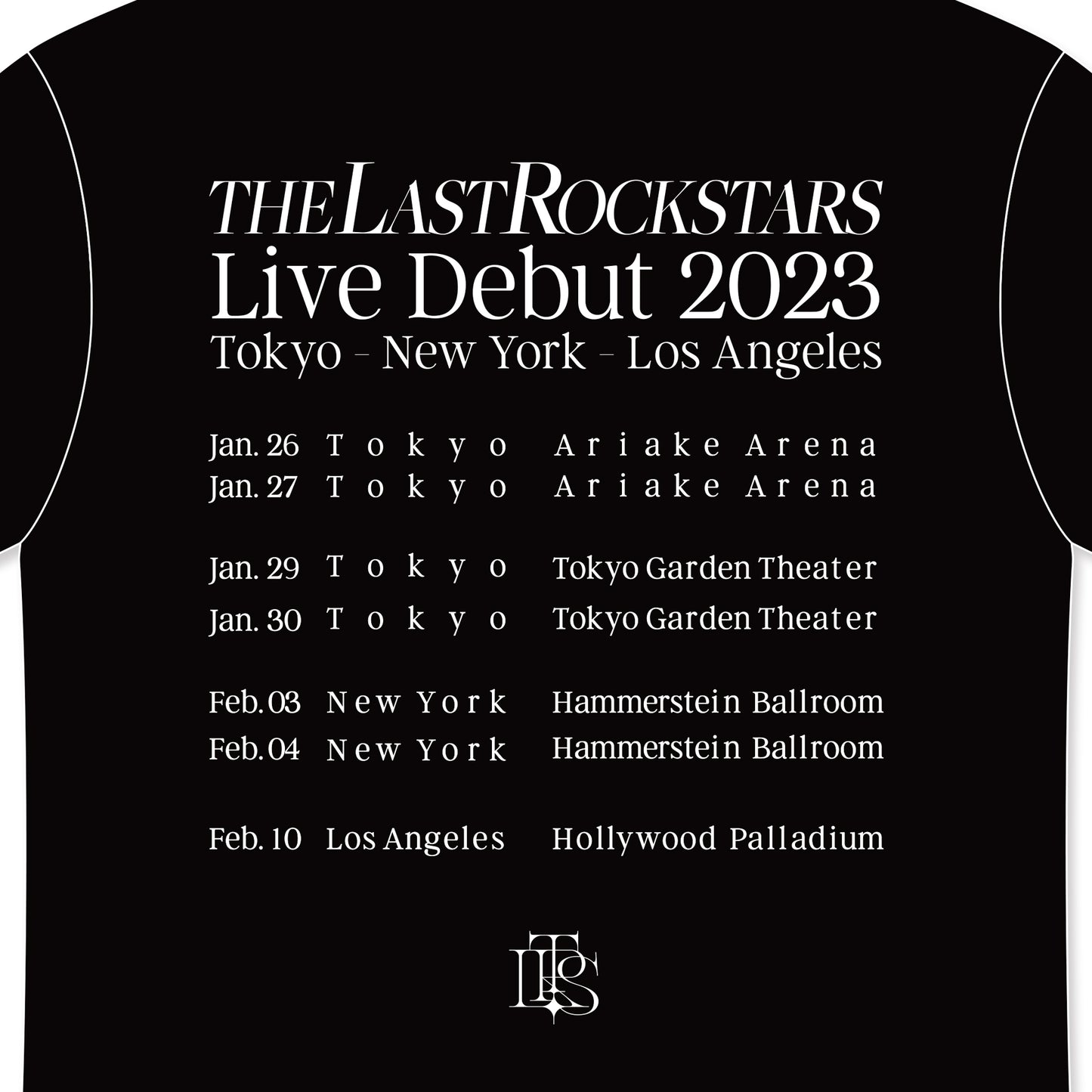 The Last Rockstars LIVE 巡迴演唱會T-SHIRT 黑 L_YOUTW_256