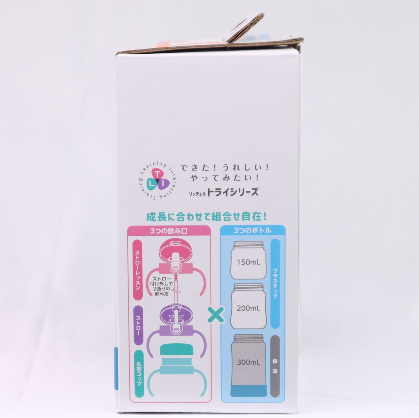 Richell TLI花間鹿不鏽鋼吸管保溫杯300mL_RICTW_4