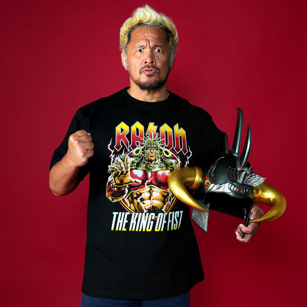 北斗神拳 拉歐 T-shirt 墳場的獎牌衫系列 /黑 M_YOUTW_281