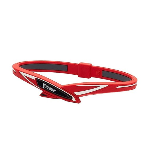 phiten bracelet RAKUWA bracelet EXTREME Cross red/white 18cm_CRSJP_100