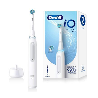 百靈Oral-B- iO3s 微震科技電動牙刷(白色)_YOUTW_826