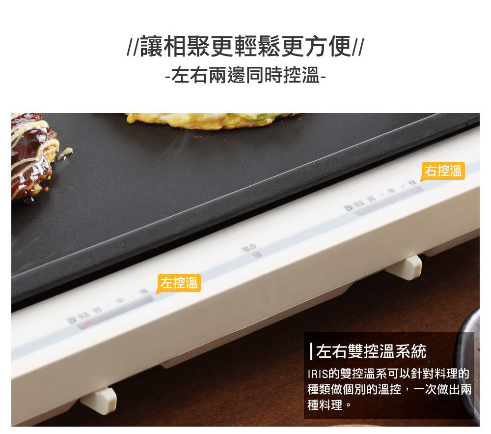 日本品牌・已檢查 IRIS OHYAMA 左右溫控電熱板 1 板  WHP-011 白色(清倉品)_IRSTW_35
