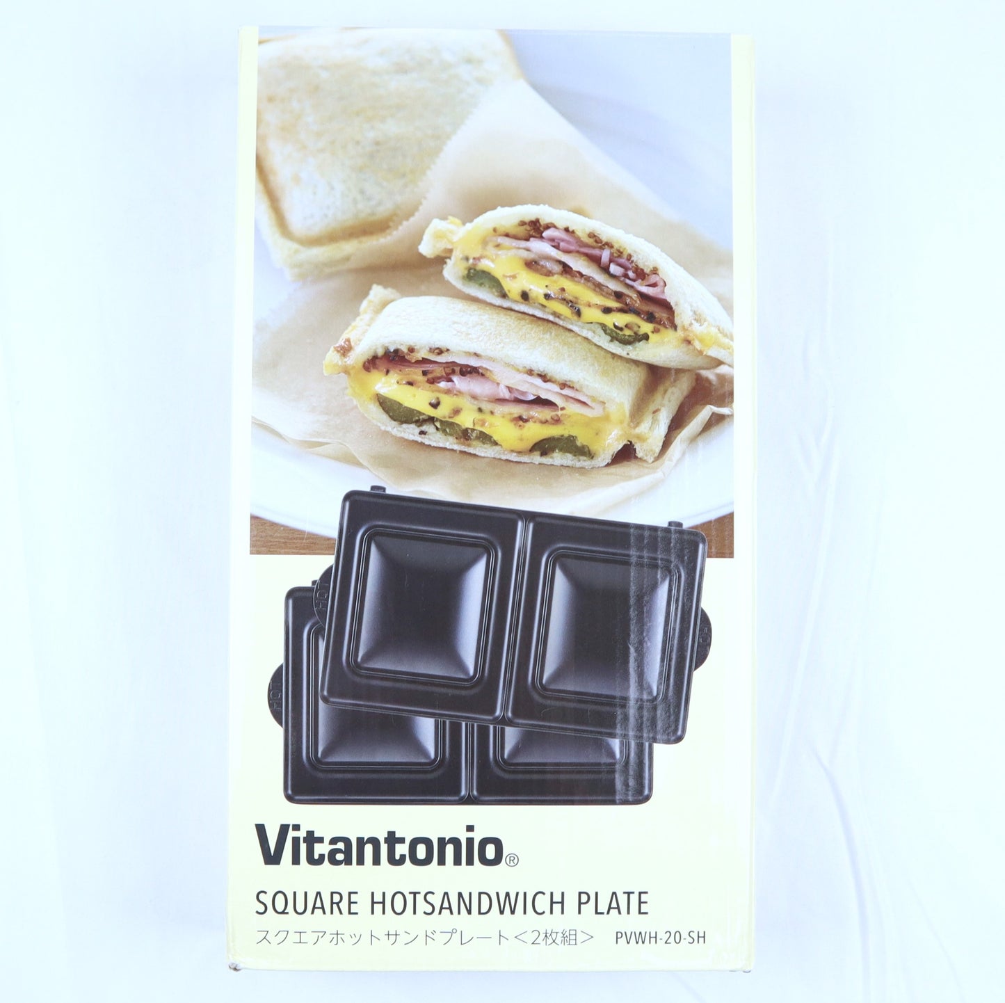 Vitantonio PVWH-20-SH Hot sandwitch plates 2 pcs_CRSJP_130