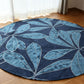 義大利提花地毯 Bettura 圓形 175 公分藍色