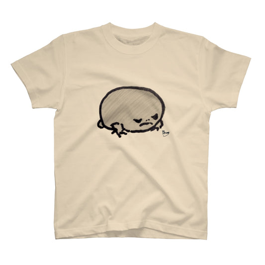 青蛙 插畫 T-shirt XL （米色）_YOUTW_421